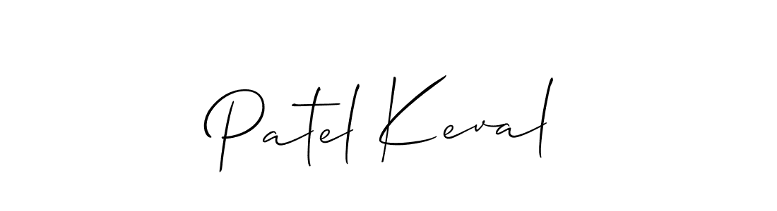 Use a signature maker to create a handwritten signature online. With this signature software, you can design (Allison_Script) your own signature for name Patel Keval. Patel Keval signature style 2 images and pictures png