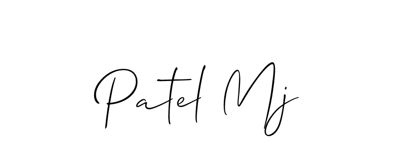 Design your own signature with our free online signature maker. With this signature software, you can create a handwritten (Allison_Script) signature for name Patel Mj. Patel Mj signature style 2 images and pictures png