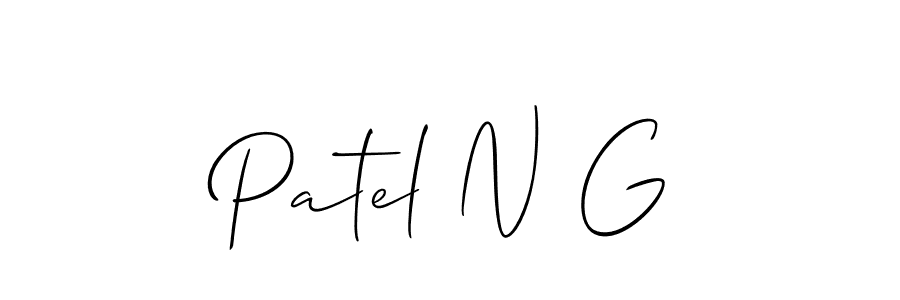 It looks lik you need a new signature style for name Patel N G. Design unique handwritten (Allison_Script) signature with our free signature maker in just a few clicks. Patel N G signature style 2 images and pictures png