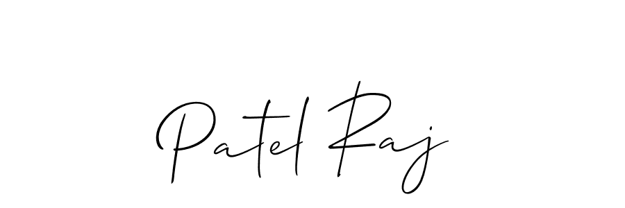 Use a signature maker to create a handwritten signature online. With this signature software, you can design (Allison_Script) your own signature for name Patel Raj. Patel Raj signature style 2 images and pictures png