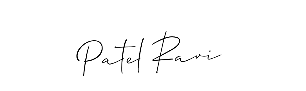 Also we have Patel Ravi name is the best signature style. Create professional handwritten signature collection using Allison_Script autograph style. Patel Ravi signature style 2 images and pictures png