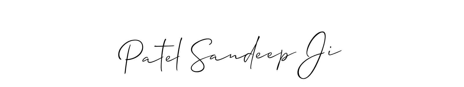 Also You can easily find your signature by using the search form. We will create Patel Sandeep Ji name handwritten signature images for you free of cost using Allison_Script sign style. Patel Sandeep Ji signature style 2 images and pictures png
