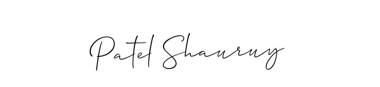 How to Draw Patel Shauruy signature style? Allison_Script is a latest design signature styles for name Patel Shauruy. Patel Shauruy signature style 2 images and pictures png