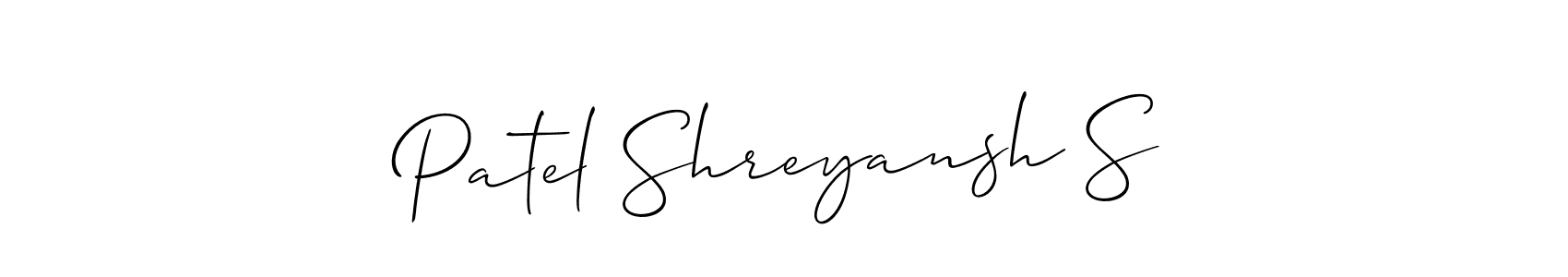 Make a beautiful signature design for name Patel Shreyansh S. Use this online signature maker to create a handwritten signature for free. Patel Shreyansh S signature style 2 images and pictures png