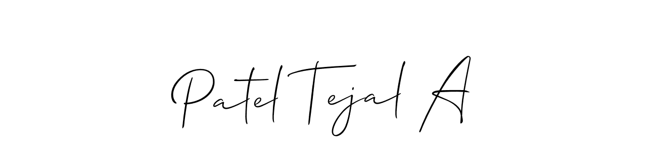 Use a signature maker to create a handwritten signature online. With this signature software, you can design (Allison_Script) your own signature for name Patel Tejal A. Patel Tejal A signature style 2 images and pictures png