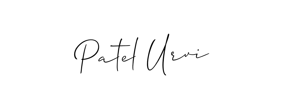 How to make Patel Urvi signature? Allison_Script is a professional autograph style. Create handwritten signature for Patel Urvi name. Patel Urvi signature style 2 images and pictures png