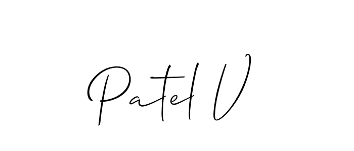 This is the best signature style for the Patel V name. Also you like these signature font (Allison_Script). Mix name signature. Patel V signature style 2 images and pictures png