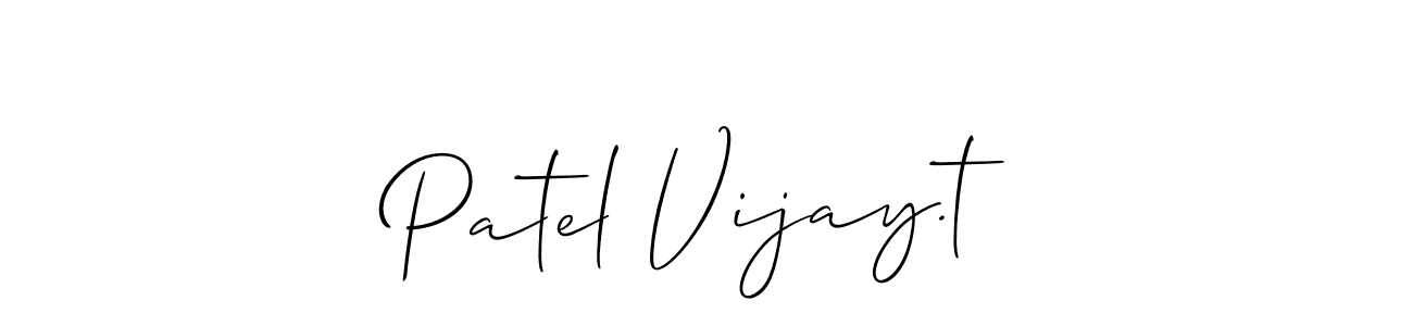 This is the best signature style for the Patel Vijay.t name. Also you like these signature font (Allison_Script). Mix name signature. Patel Vijay.t signature style 2 images and pictures png