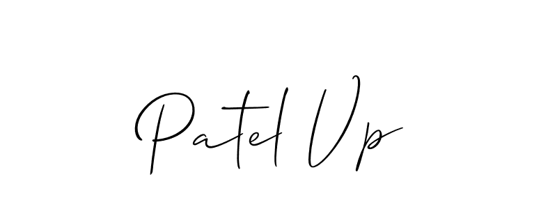 Use a signature maker to create a handwritten signature online. With this signature software, you can design (Allison_Script) your own signature for name Patel Vp. Patel Vp signature style 2 images and pictures png