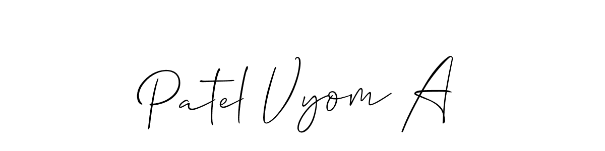 See photos of Patel Vyom A official signature by Spectra . Check more albums & portfolios. Read reviews & check more about Allison_Script font. Patel Vyom A signature style 2 images and pictures png