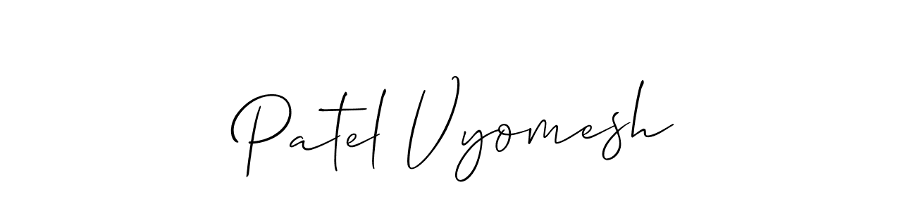 Make a beautiful signature design for name Patel Vyomesh. Use this online signature maker to create a handwritten signature for free. Patel Vyomesh signature style 2 images and pictures png