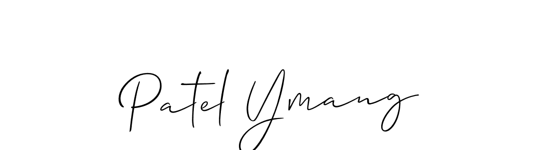 Design your own signature with our free online signature maker. With this signature software, you can create a handwritten (Allison_Script) signature for name Patel Ymang. Patel Ymang signature style 2 images and pictures png