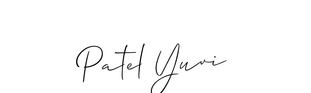 It looks lik you need a new signature style for name Patel Yuvi. Design unique handwritten (Allison_Script) signature with our free signature maker in just a few clicks. Patel Yuvi signature style 2 images and pictures png