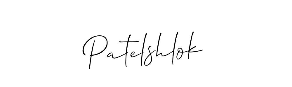 Make a short Patelshlok signature style. Manage your documents anywhere anytime using Allison_Script. Create and add eSignatures, submit forms, share and send files easily. Patelshlok signature style 2 images and pictures png
