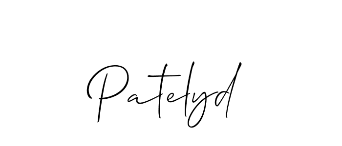 How to make Patelyd signature? Allison_Script is a professional autograph style. Create handwritten signature for Patelyd name. Patelyd signature style 2 images and pictures png