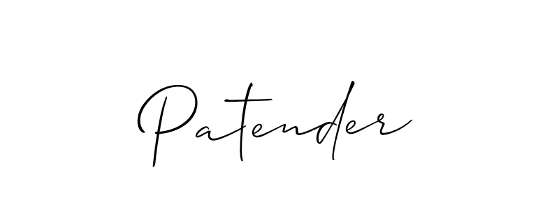 How to make Patender name signature. Use Allison_Script style for creating short signs online. This is the latest handwritten sign. Patender signature style 2 images and pictures png