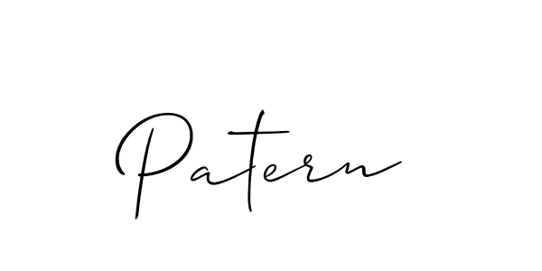 Create a beautiful signature design for name Patern. With this signature (Allison_Script) fonts, you can make a handwritten signature for free. Patern signature style 2 images and pictures png