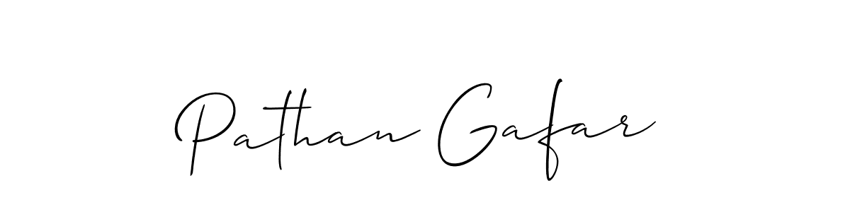 Also we have Pathan Gafar name is the best signature style. Create professional handwritten signature collection using Allison_Script autograph style. Pathan Gafar signature style 2 images and pictures png