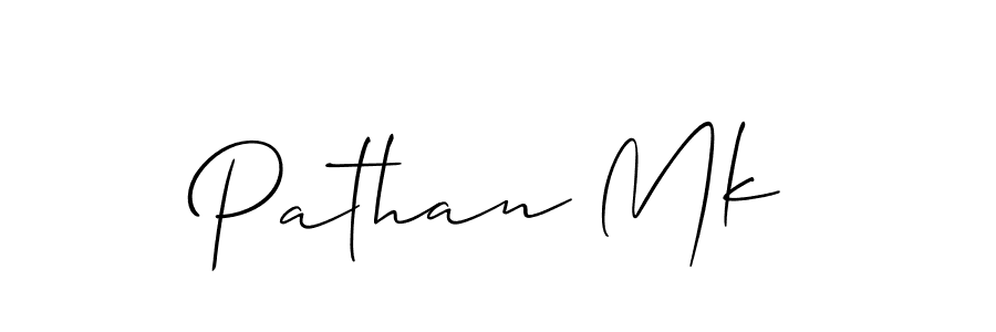 How to make Pathan Mk signature? Allison_Script is a professional autograph style. Create handwritten signature for Pathan Mk name. Pathan Mk signature style 2 images and pictures png