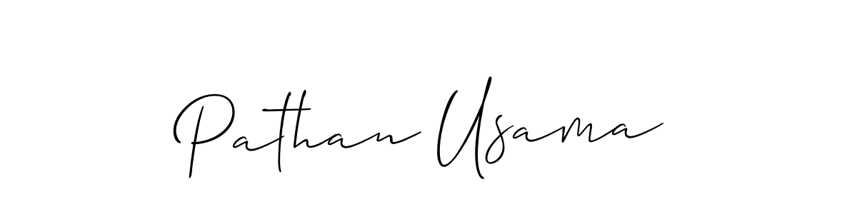 It looks lik you need a new signature style for name Pathan Usama. Design unique handwritten (Allison_Script) signature with our free signature maker in just a few clicks. Pathan Usama signature style 2 images and pictures png