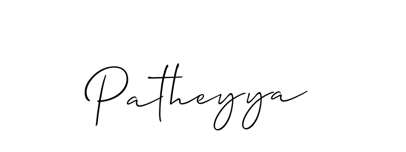 Also we have Patheyya name is the best signature style. Create professional handwritten signature collection using Allison_Script autograph style. Patheyya signature style 2 images and pictures png