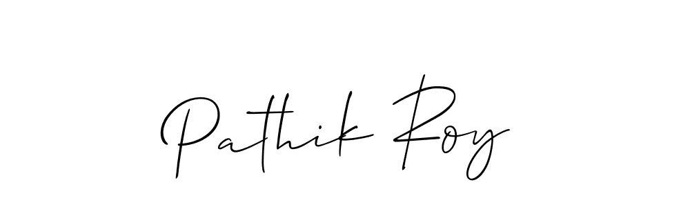 This is the best signature style for the Pathik Roy name. Also you like these signature font (Allison_Script). Mix name signature. Pathik Roy signature style 2 images and pictures png
