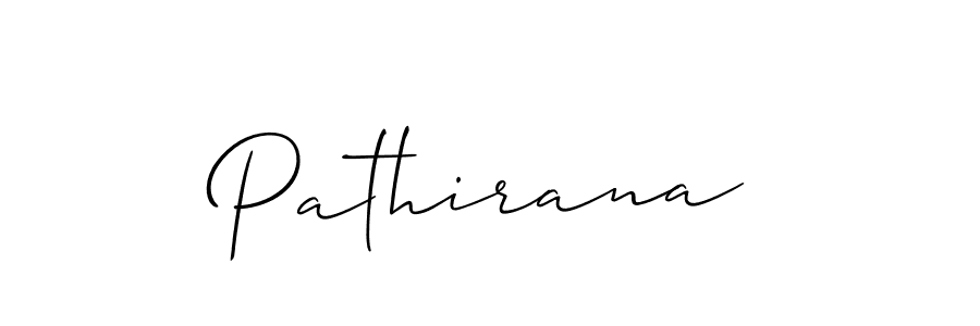 Use a signature maker to create a handwritten signature online. With this signature software, you can design (Allison_Script) your own signature for name Pathirana. Pathirana signature style 2 images and pictures png