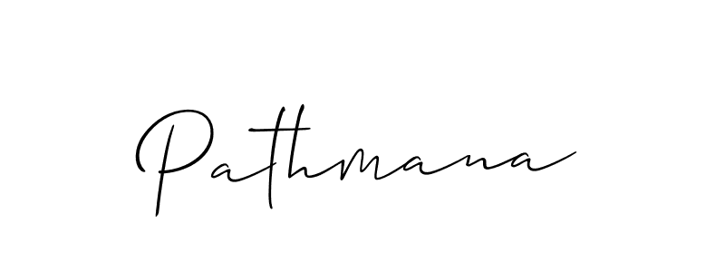 How to Draw Pathmana signature style? Allison_Script is a latest design signature styles for name Pathmana. Pathmana signature style 2 images and pictures png