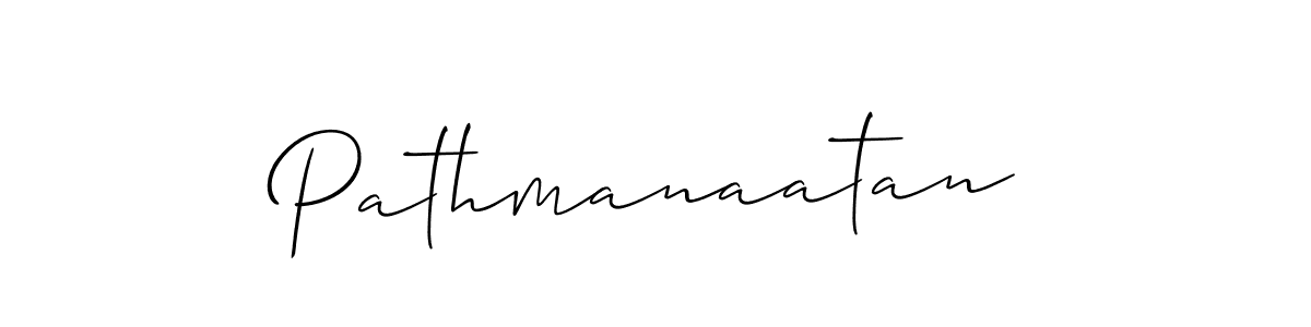 Allison_Script is a professional signature style that is perfect for those who want to add a touch of class to their signature. It is also a great choice for those who want to make their signature more unique. Get Pathmanaatan name to fancy signature for free. Pathmanaatan signature style 2 images and pictures png