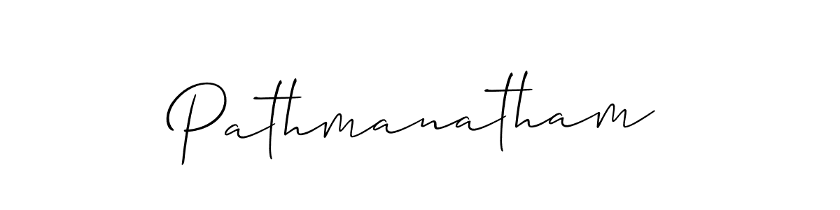 Use a signature maker to create a handwritten signature online. With this signature software, you can design (Allison_Script) your own signature for name Pathmanatham. Pathmanatham signature style 2 images and pictures png