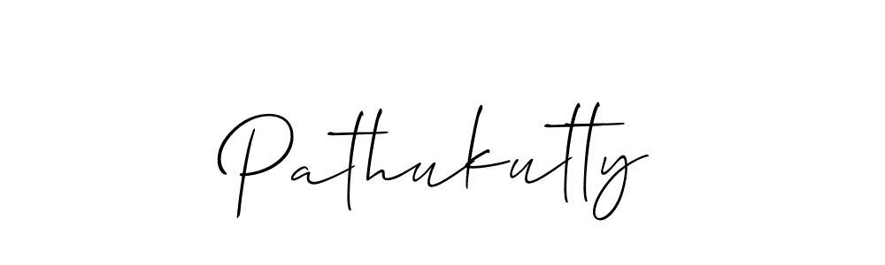 It looks lik you need a new signature style for name Pathukutty. Design unique handwritten (Allison_Script) signature with our free signature maker in just a few clicks. Pathukutty signature style 2 images and pictures png