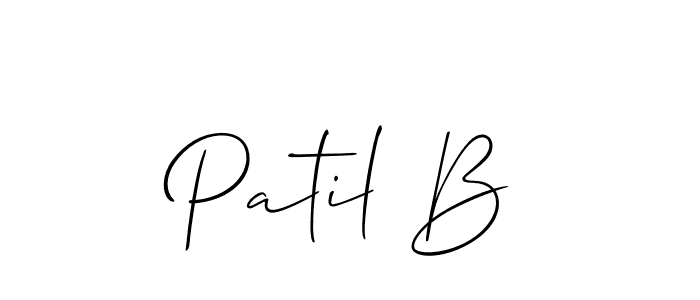 Best and Professional Signature Style for Patil B. Allison_Script Best Signature Style Collection. Patil B signature style 2 images and pictures png