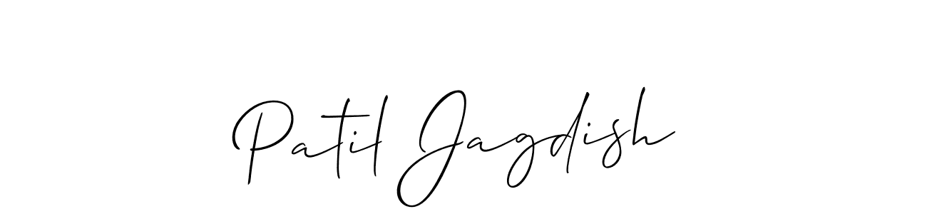 if you are searching for the best signature style for your name Patil Jagdish. so please give up your signature search. here we have designed multiple signature styles  using Allison_Script. Patil Jagdish signature style 2 images and pictures png
