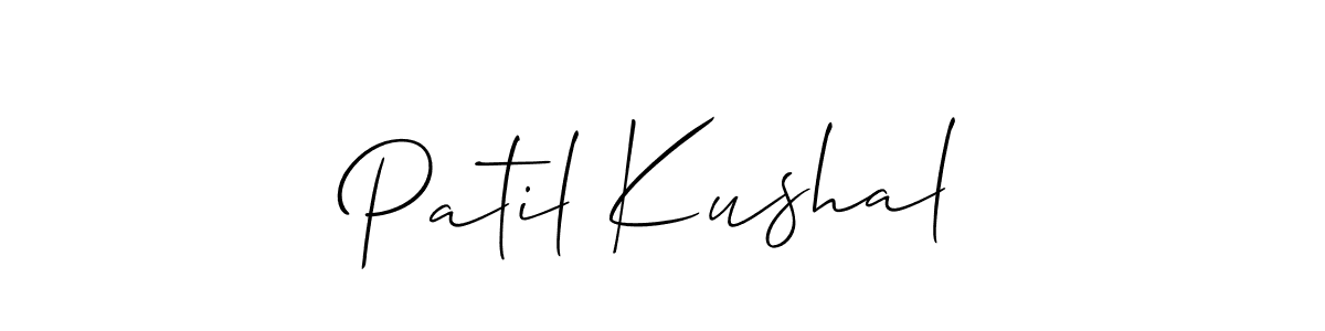 Once you've used our free online signature maker to create your best signature Allison_Script style, it's time to enjoy all of the benefits that Patil Kushal name signing documents. Patil Kushal signature style 2 images and pictures png