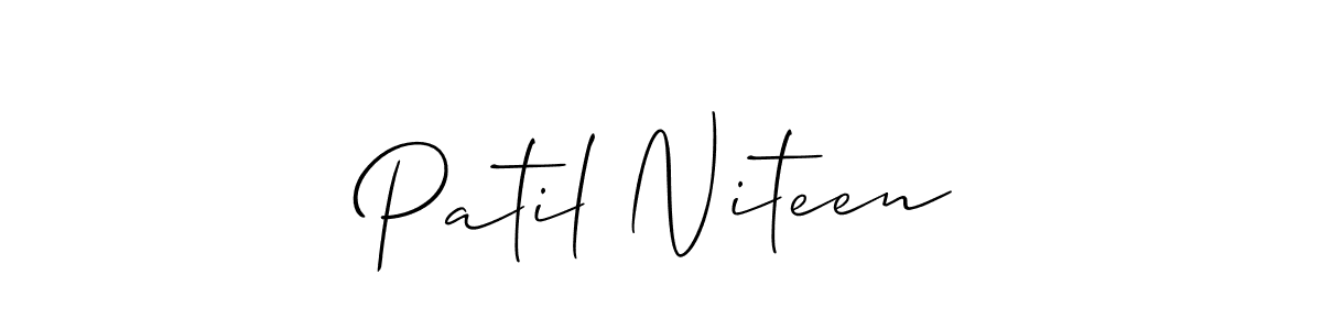 It looks lik you need a new signature style for name Patil Niteen. Design unique handwritten (Allison_Script) signature with our free signature maker in just a few clicks. Patil Niteen signature style 2 images and pictures png