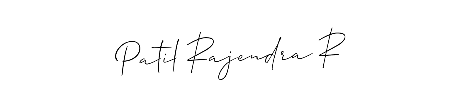 Create a beautiful signature design for name Patil Rajendra R. With this signature (Allison_Script) fonts, you can make a handwritten signature for free. Patil Rajendra R signature style 2 images and pictures png