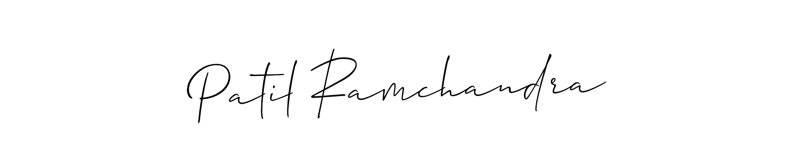 Make a beautiful signature design for name Patil Ramchandra. With this signature (Allison_Script) style, you can create a handwritten signature for free. Patil Ramchandra signature style 2 images and pictures png