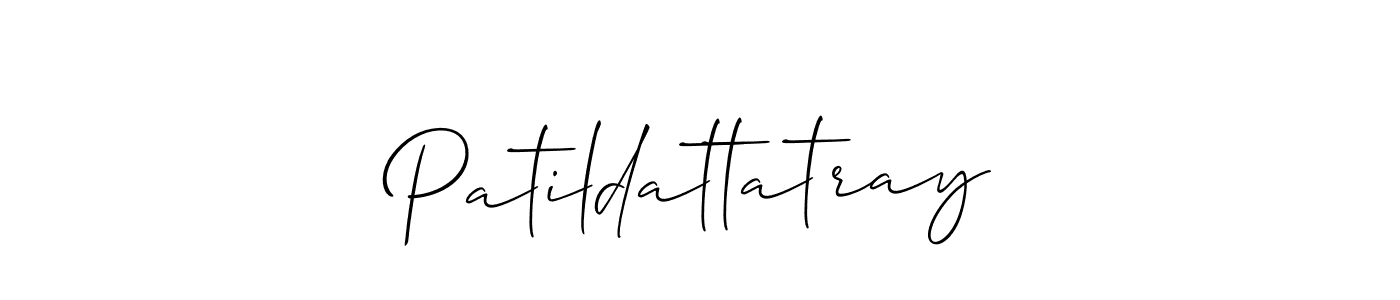 How to make Patildattatray signature? Allison_Script is a professional autograph style. Create handwritten signature for Patildattatray name. Patildattatray signature style 2 images and pictures png