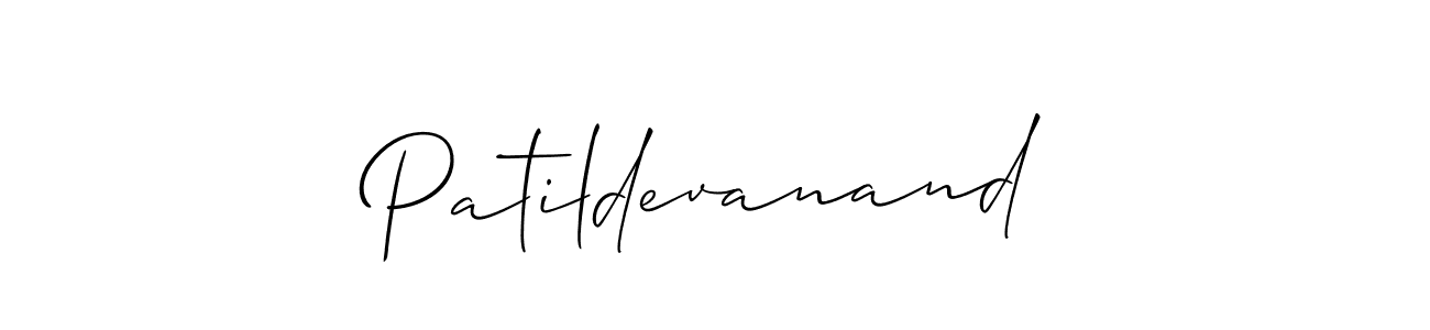if you are searching for the best signature style for your name Patildevanand. so please give up your signature search. here we have designed multiple signature styles  using Allison_Script. Patildevanand signature style 2 images and pictures png