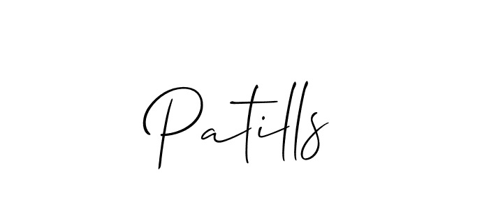 Also we have Patills name is the best signature style. Create professional handwritten signature collection using Allison_Script autograph style. Patills signature style 2 images and pictures png