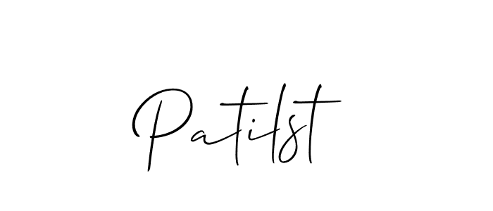 Also we have Patilst name is the best signature style. Create professional handwritten signature collection using Allison_Script autograph style. Patilst signature style 2 images and pictures png