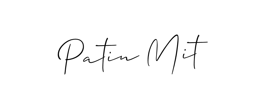 You should practise on your own different ways (Allison_Script) to write your name (Patin Mit) in signature. don't let someone else do it for you. Patin Mit signature style 2 images and pictures png