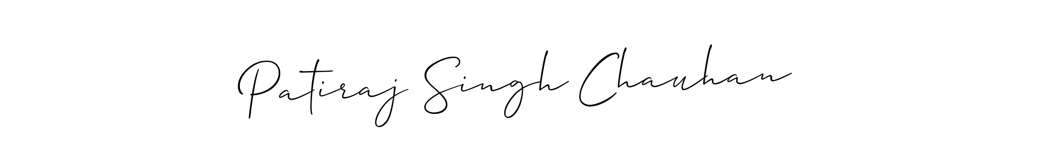 Allison_Script is a professional signature style that is perfect for those who want to add a touch of class to their signature. It is also a great choice for those who want to make their signature more unique. Get Patiraj Singh Chauhan name to fancy signature for free. Patiraj Singh Chauhan signature style 2 images and pictures png