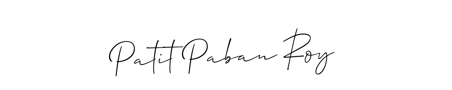 Make a short Patit Paban Roy signature style. Manage your documents anywhere anytime using Allison_Script. Create and add eSignatures, submit forms, share and send files easily. Patit Paban Roy signature style 2 images and pictures png