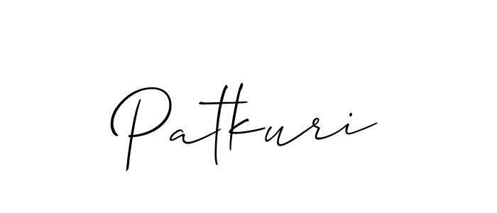 You should practise on your own different ways (Allison_Script) to write your name (Patkuri) in signature. don't let someone else do it for you. Patkuri signature style 2 images and pictures png