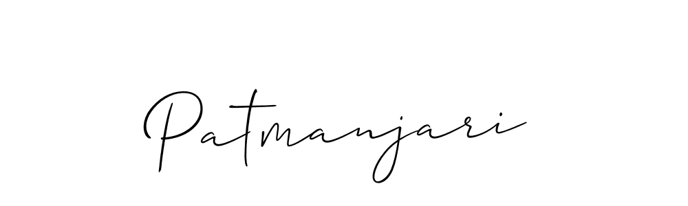 Design your own signature with our free online signature maker. With this signature software, you can create a handwritten (Allison_Script) signature for name Patmanjari. Patmanjari signature style 2 images and pictures png