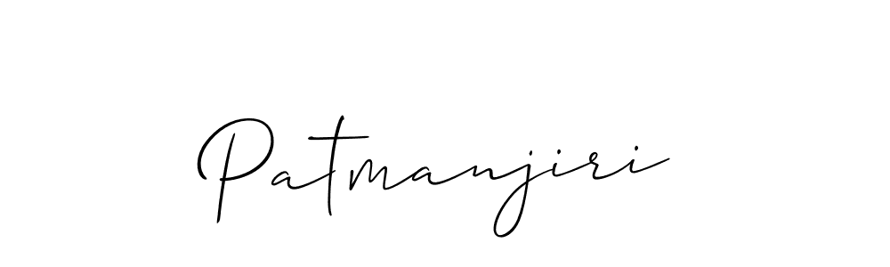 Use a signature maker to create a handwritten signature online. With this signature software, you can design (Allison_Script) your own signature for name Patmanjiri. Patmanjiri signature style 2 images and pictures png