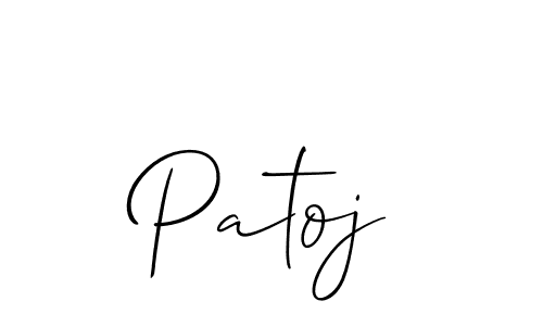 Make a short Patoj signature style. Manage your documents anywhere anytime using Allison_Script. Create and add eSignatures, submit forms, share and send files easily. Patoj signature style 2 images and pictures png