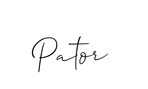 You should practise on your own different ways (Allison_Script) to write your name (Pator) in signature. don't let someone else do it for you. Pator signature style 2 images and pictures png