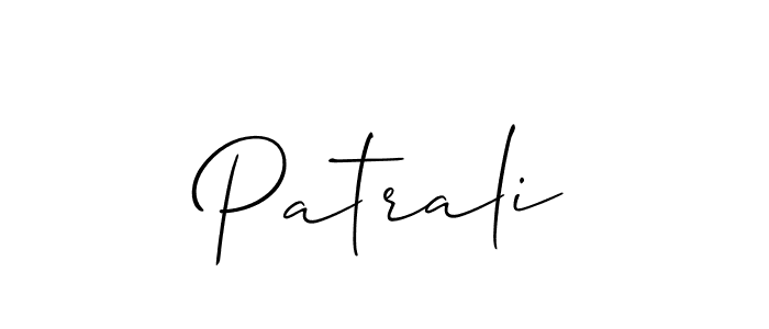 Check out images of Autograph of Patrali name. Actor Patrali Signature Style. Allison_Script is a professional sign style online. Patrali signature style 2 images and pictures png